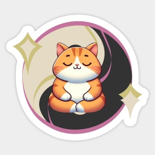 Zen Cat Sticker